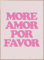 STYLER Bild Amor 50x70 cm mit Holzrahmen – Modernes Wandbild mit Typografie – Rosa Minimalistisch Deko Kunst