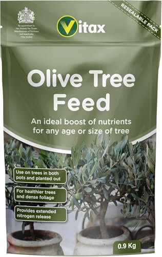 Olive Tree Feed 0.9kg | Specially Formulated Fertiliser for Strong Roots & Lush Growth | Ideal for Pots, Containers & Borders | Boosts Healthy Foliage & Fruit Development | Slow Release Nutrients