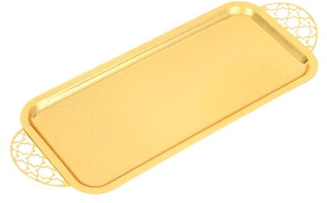 perfk Rectangle Assiette de service Assure de dessert utilisation pratique avec des poignées doubles plaque à thé