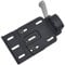 Motorcycle Fender Eliminator For Harley XL 1200 883 Motorcycle Foldable Side Mounted License Plate Frame Fender Tail Motorbike Number Plate Holder(Black Silver)