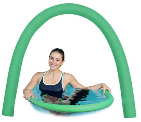 Nouilles de Piscine 2, 6x60 Pouces en Mousse Creuse Piscine de nage baignade Nouilles en Mousse légère pour Les Enfants Flottant en Vert Natation