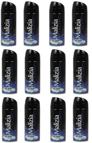 Malizia Uomo Parfum d'Intesa Deodorant Spray 150 ml – Eau de Toilette für Herren, intensiver und langanhaltender Duft, Frische für den ganzen Tag (Loop 12 Einheiten)