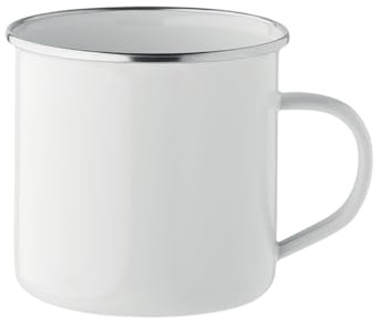 MidOcean Plateado L Enamel Sublimation 500ml Mug (One Size) (White)