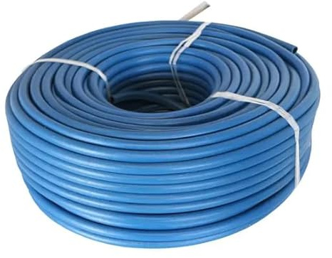 Buyers Point 3mm Blue PVC Wire Sleeving, 100m Roll | Flexible Electrical Cable Insulation