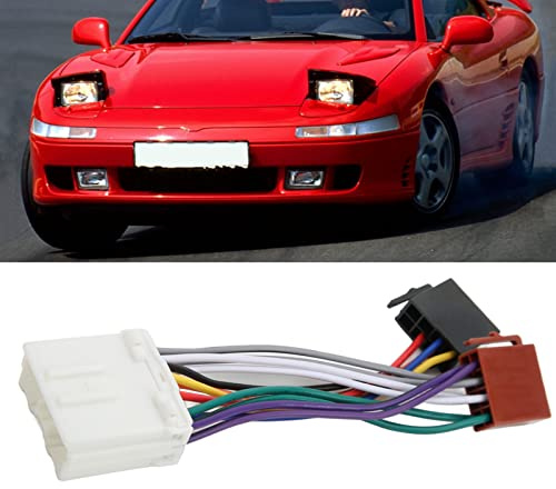 Mulcort Radio ISO Verkabelung Adapter Stecker CD Player Anschluss für Lancer Pajero Shogun hochwertiges Kunststoffmaterial langlebige Verarbeitung zuverlässige Leistung