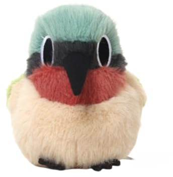 AQCQDQ Eisvogel Kuscheltier, Vogel Plüschtier, Realistischer Vogel Stofftier, Geschenke für Mädchen und Jungen (11 cm,Gabelschwanz-Nektarvogel)