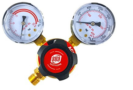 SÜA® - Acetylen-Regler-Schweißgasmessgeräte - CGA-200 - Hinterer Anschluss - LDP-Serie - Überprüfen Sie alle Bilder und lesen Sie die vollständige Beschreibung dieses Produkts, um sicherzustellen,