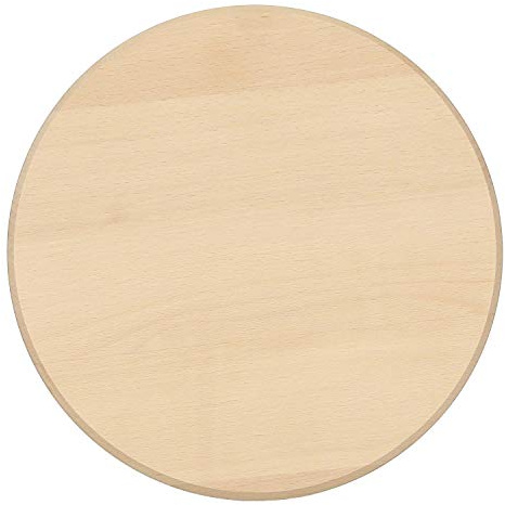 Bütic Assiette à jambon en hêtre - Planche à découper ronde - Dimensions de la planche : Ø 35 cm