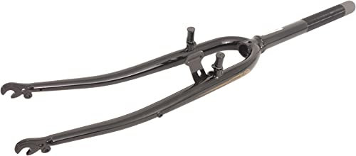 Hulzebos Unisex Erwachsene Gabel Dynamo festen Haken 28 Hydrid 1 1/8 Zoll, Schwarz, Siehe Produktbeschreibung