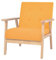 vidaXL Sessel Stoff Gelb Relaxsessel Fernsehsessel Armsessel Clubsessel