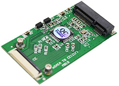 Ximimark 1 x Mini PCI-E mSATA auf CE ZIF 1,8 Zoll SSD auf 40 Pin ZIF CE Adapter Konverter Karte SSD HDD Adapter Konverter