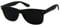 ShadyVEU Super Dark Black Sunglasses UV Protection Lens Spring Hinge 80s Vintage Retro Inspired Shades, Soft Matte Black Frame, M