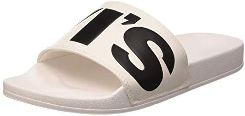 Levi's June L, Ciabatte Uomo, Blanc Regular White 51, 43 EU