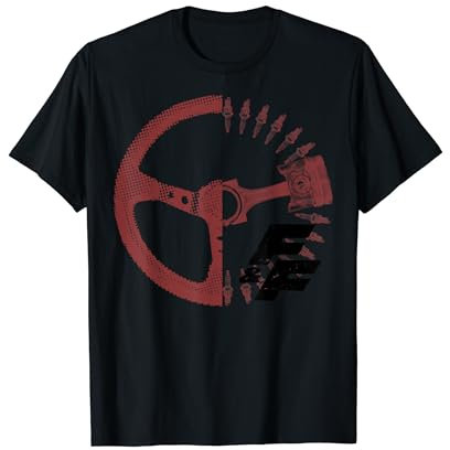 Fast & Furious Steering Wheel Dot Build-Up Logo T-Shirt