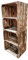 Teramico Holzkiste 50 x 40 x 30cm - Vintage-Look geflammt - Weinkiste Obstkiste Set Dekoration (2er Set, Ablage Kurz)