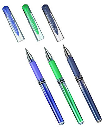 Pencil Gelroller Uni-Ball® SIGNO UM 153 (3 Stück/grün-violett-blau)
