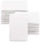 ZOLLNER Set de 20 Gants de Toilette, 16x22 cm, Coton mélangé, 340g/m², Blanc