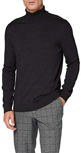 SELECTED HOMME Herren SLHBERG ROLL Neck B NOOS 16074684, Antracit/Melange, XXL
