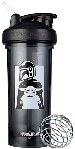 BlenderBottle Star Wars Shaker Bottle Pro Series Perfect for Protein Shakes and Pre Workout, 28-Ounce, Mandalorian & Child (Pack of 1)