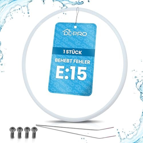DL-pro Joint de bouchon de pompe 182 mm complet pour Siemens Bosch Neff 12005744 Kit de réparation pour lave-vaisselle Siemens Erreur e15 / Joint de pompe pour lave-vaisselle 12005317 Gris