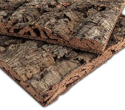 Biosughero - Korkplatte Rinden-Out - Dekorative und Isolierplatte 60 x 30 cm - 3er Pack