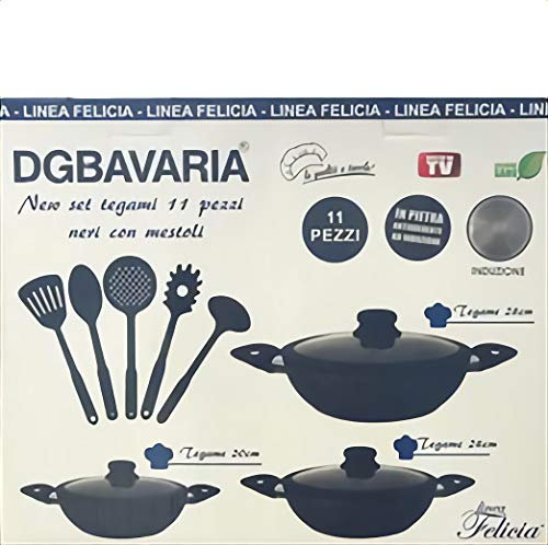 DG BAVARIA TEGAMI + MESTOLI 11PEZZI AD INDUZIONE