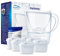 Aqualogis Carafe Filtrante, Harmony 2.6L, 1 Cartouche Filtrante Pure+ incluse (White 2.6 & 6 Pure+)
