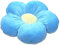 WYJHNLBEDC Bodenkissen Groß, Sitzkissen Kinder Stuhlkissen, 50x50 Blumen Kissen Flower Pillow Outdoor und Indoor für Kinderzimmer Boden/Gartenstuhl/Bürostuhl Blau