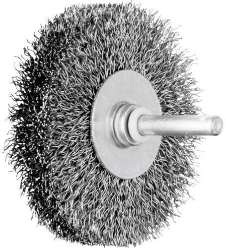 PFERD Rundbürste ungezopft RBU | Ø 70x15mm Schaft-ø 6mm Stahl-Draht-ø 0,30 | 43198004 – für Geradschleifer, Bohrmaschinen, Biegwellen