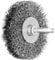 PFERD Rundbürste ungezopft RBU | Ø 70x15mm Schaft-ø 6mm Stahl-Draht-ø 0,30 | 43198004 – für Geradschleifer, Bohrmaschinen, Biegwellen