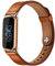Elegantes, schlankes Lederarmband, kompatibel mit Fitbit Luxe, weiches Armband, Ersatz für Fitbit Luxe, Fitness- und Wellness-Tracker, Braun
