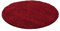 Muratap Teppich Wohnzimmer Weich - Basic Shaggy - Hochflor Teppich Wohnzimmerteppich, Schlafzimmerteppich Pflegeleicht und Fusselfrei - Große: 120 cm - Rund - Farbe: Rot