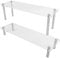Nsiwem Espositore Acrilico Trasparente 2 pezzi Espositore Plexiglass Alzate di Display Acrilico Espositore a Scala Trasparente con Asta di Metallo 45mm/95mm per Cupcake, Artigianato Mostrare