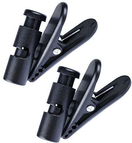 Alipis 2 Stück Verstellbare Ohrhörer Kabelclips aus Abs Kunststoff 360 Grad Drehbarer Kabel Organizer für Headsets zum Anclippen an Kleidung