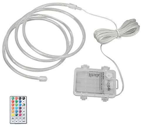 Keenso Basketballkorb-Licht, Bunte Fernbedienung, Flexibles LED-Basketball-Randlicht für Nacht Im Freien
