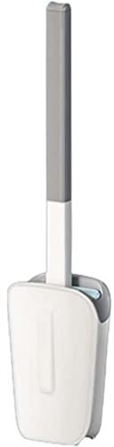 Hduacuge Brosse de Toilette en de Cactus Coin Mort, Brosse de Toilette en Silicone, Outil de Nettoyage de Cactus, Brosse de Toilette en Silicone Flex avec Support