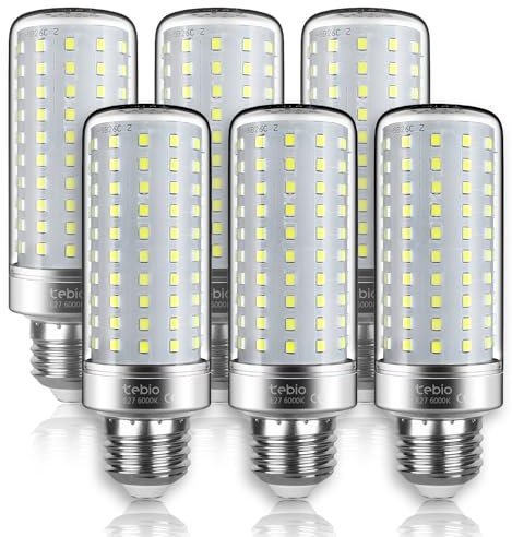 tebio Glühbirnen E27 LED 6000K Kaltweiß 25W Kleine Edison-Schraube Kerze Leuchtmittel, 200W Entspricht Glühbirnen Nicht dimmbar, 6er-Pack