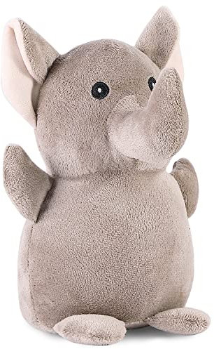 Cute Door Stoppers for Bottom of Door, Animal Decorative Door Stop, Heavy Doorstop, Door Blocker Door Weight to Keep Door Open (Elephant Khaki)