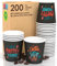 200 Bicchierini in Carta per caffè 65ml Coffee O'Clock Bicchieri Ecologici Biodegradabili Monouso Piccoli Asporto Bevande Calde