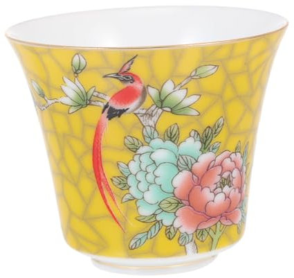 LIFKOME Tasse à thé en émail tasses à thé asiatiques en porcelaine soupière blême verres à vin décor vintage tasse à thé décorative en céramique tasse à thé en céramique ancienne élégant