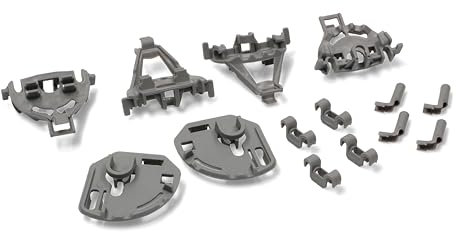 daniplus Klappstachelreihenlager Lagerset für Geschirrspüler Unterkorb kompatibel Bosch Siemens Neff Constructa 418675