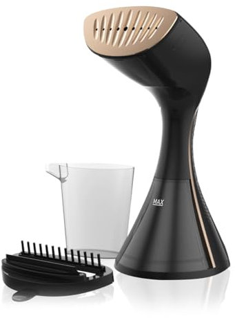 VERTENZ Aura 40 Handdampfbürste Steamer | Dampfglätter Reise & Reisebügeleisen Dampf | 1350–1650 W | 27 g/min Steam | 260 ml Tank | Handbügeleisen & Bügeleisen für Kleidung und Hemden