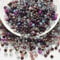 500PCS Crystal Glass Bead, 4mm Faceted Round Beads for Jewelry Making, Bracelets, Necklaces, DIY Projects - Multicolored Assorted Faux Pearls, Crafting (Purple)