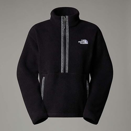THE NORTH FACE NF0A88Z3KX7 W TNF FLEESKI 1/4 Zip PO Maglia Lunga Donna TNF Black/TNF Black Taglia M