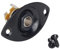 Banworks 6.35mm (1/4) Elliptical Input Jack Oval Cat-Eye Electric Guitar Input Jack Output Jack Plate Socket with Screws for Super Strat ST Tele Electric Guitar Bass JT/CK-01 Black