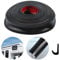 Canalón de lluvia de gel de sílice en forma de J, autoadhesivo, para cenador, negro, 5 m de largo, perfil protector de bordes adecuado para vehículos, camiones, caravanas, barcos, coches, furgonetas,