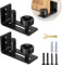 FüHrungsrolle Schiebetor, SchiebetüR BodenfüHrung, Sliding Door Kit, für Alle Sliding Door Floor Guide und Alle SchiebetüRen 2 StüCk (Schwarz)