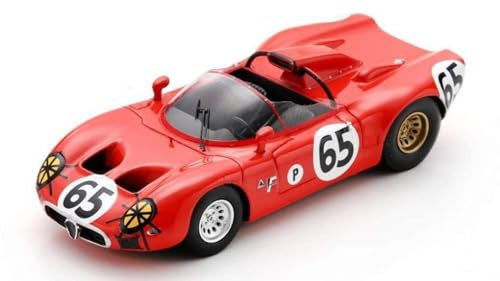 MODELLINO Scala COMPATIBILE CON ALFA Romeo 33 N.65 12 H Sebring 1967 A.DE ADAMICH-T.ZECCOLI 1:43 SPARK Modello US314
