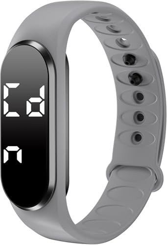 Digitaluhr Herren Damen Uhr Schrittzähler ohne App und Handy Fitnessuhr Digitale Armbanduhr Kinder Uhr Wecker Schlaftracker Kalorien Schrittzähler Armband LED Sportuhr Stoppuhr Coutdown