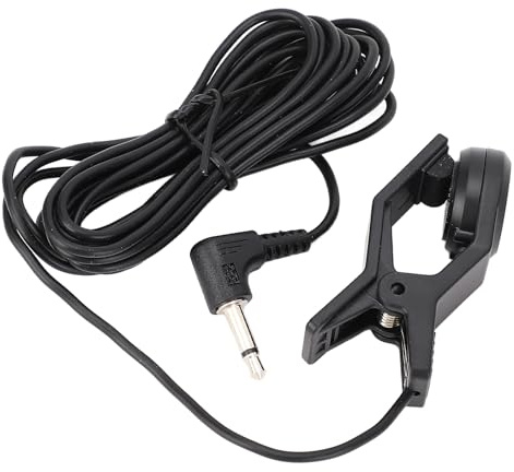 Clip on Microfon Vocal Pick Up Piezo Audio Transducer 3,5mm Stecker -Mikrofon -Pickup für Klassische Akustikgitarren, Gitarren -Pickups, Geigenmandolin -Ukulele -Tuner -Soundverstärker
